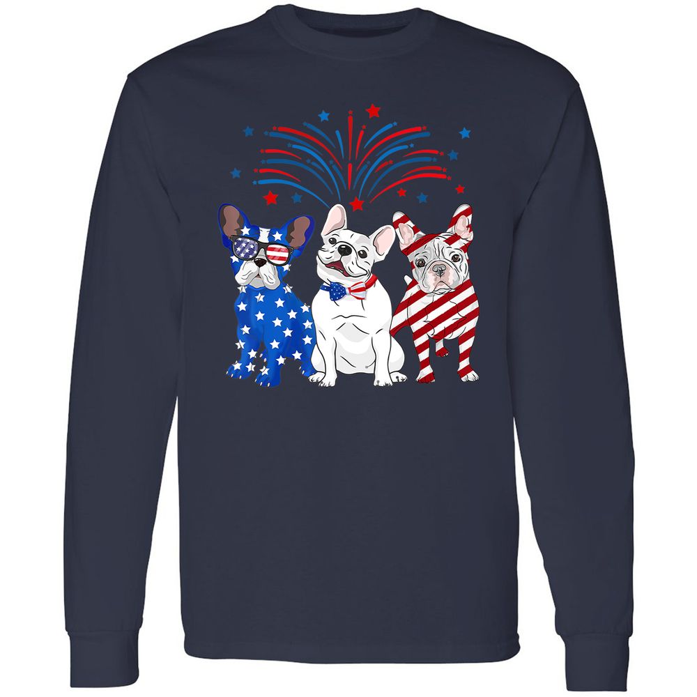 Long Sleeve T-Shirt - E1NH9ZYW - Navy - 2