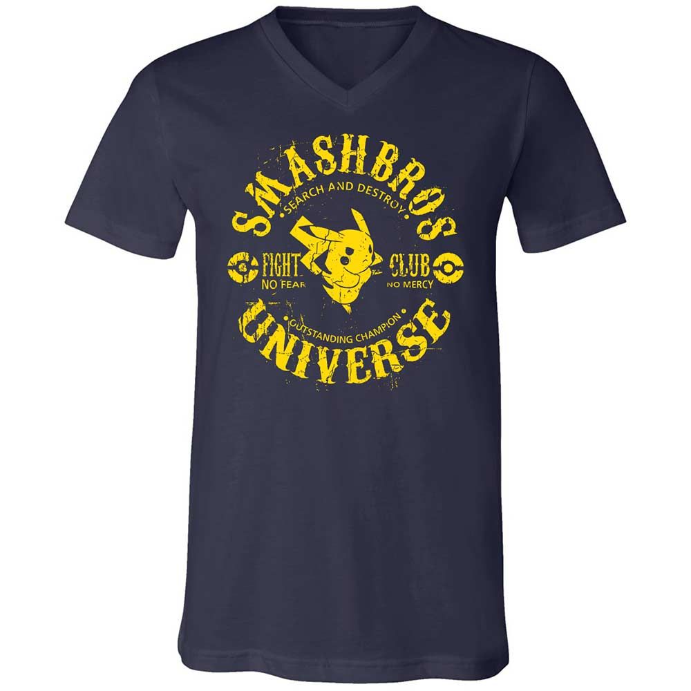 Unisex V-Neck T-Shirt - 5BJ47WRY - Navy - 2
