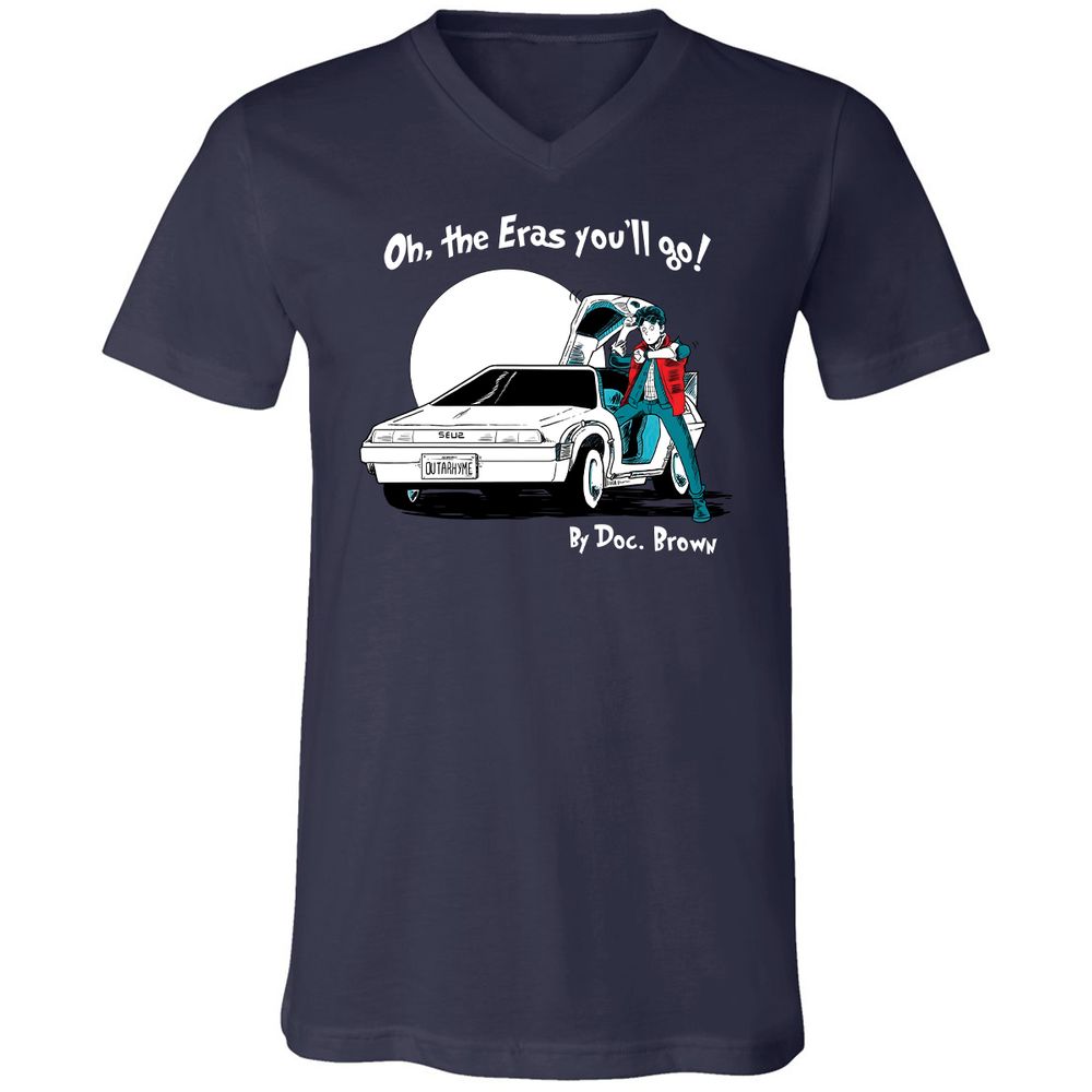 Unisex V-Neck T-Shirt - HL316JCV - Navy - 2