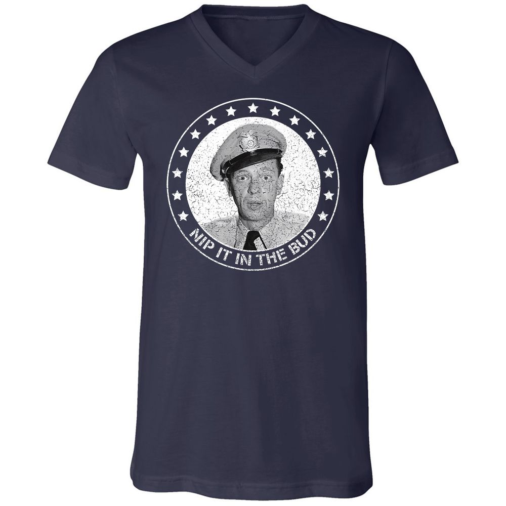 Unisex V-Neck T-Shirt - 43ZLWBS7 - Navy - 2
