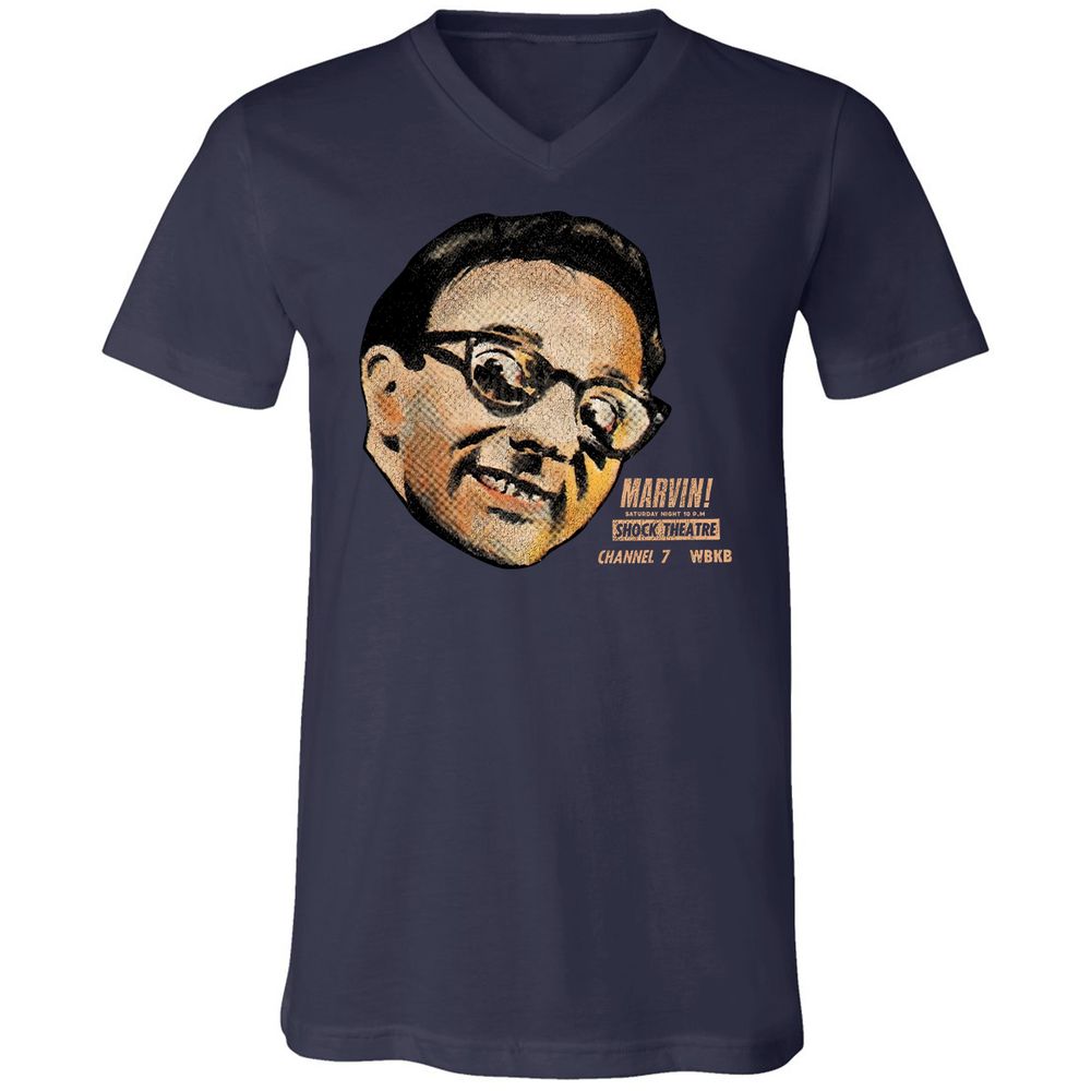 Unisex V-Neck T-Shirt - 1SDGPUSP - Navy - 2