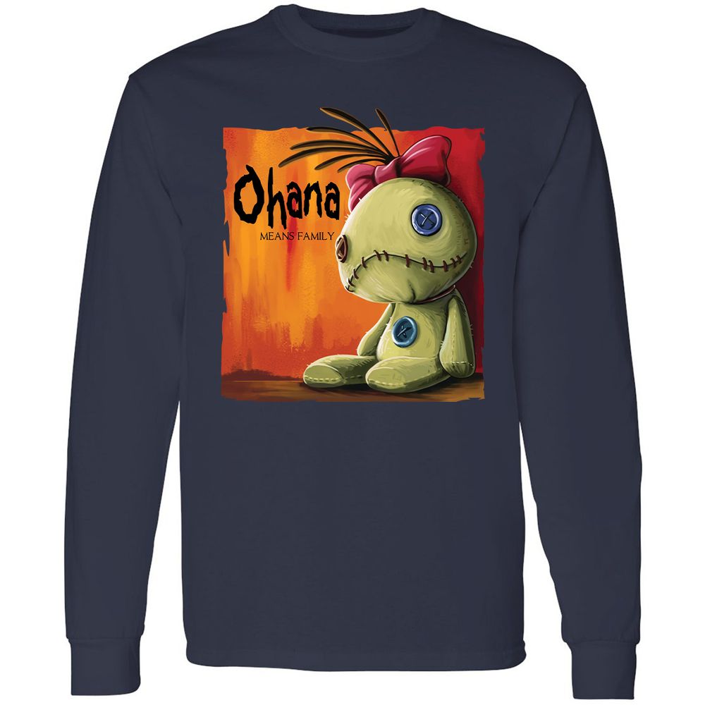 Long Sleeve T-Shirt - J7UUGSV3 - Navy - 2