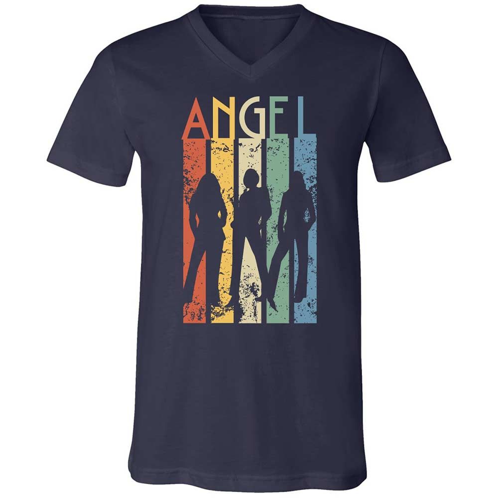 Unisex V-Neck T-Shirt - 33B4YM4W - Navy - 2