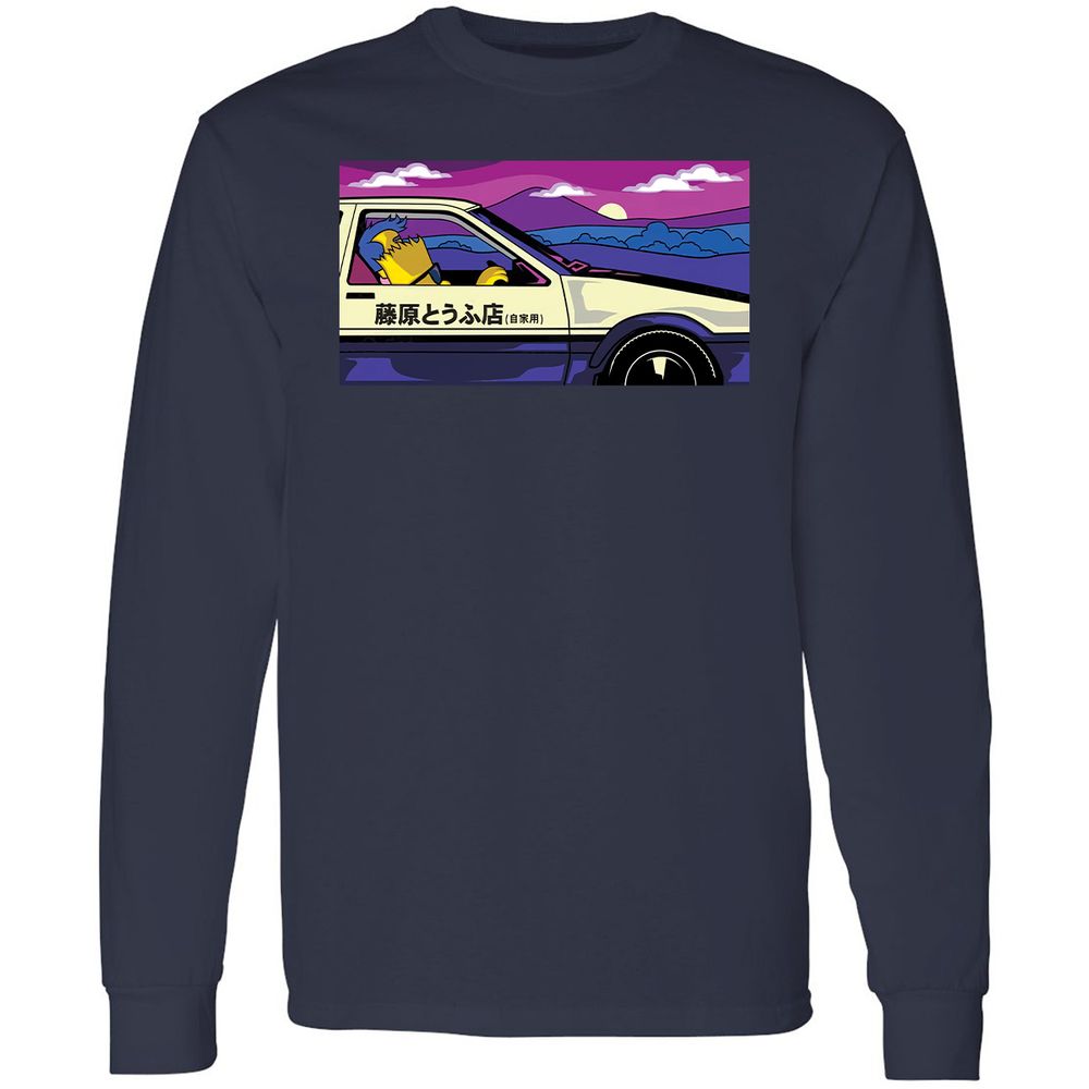 Long Sleeve T-Shirt - 9ETDAZSK - Navy - 2