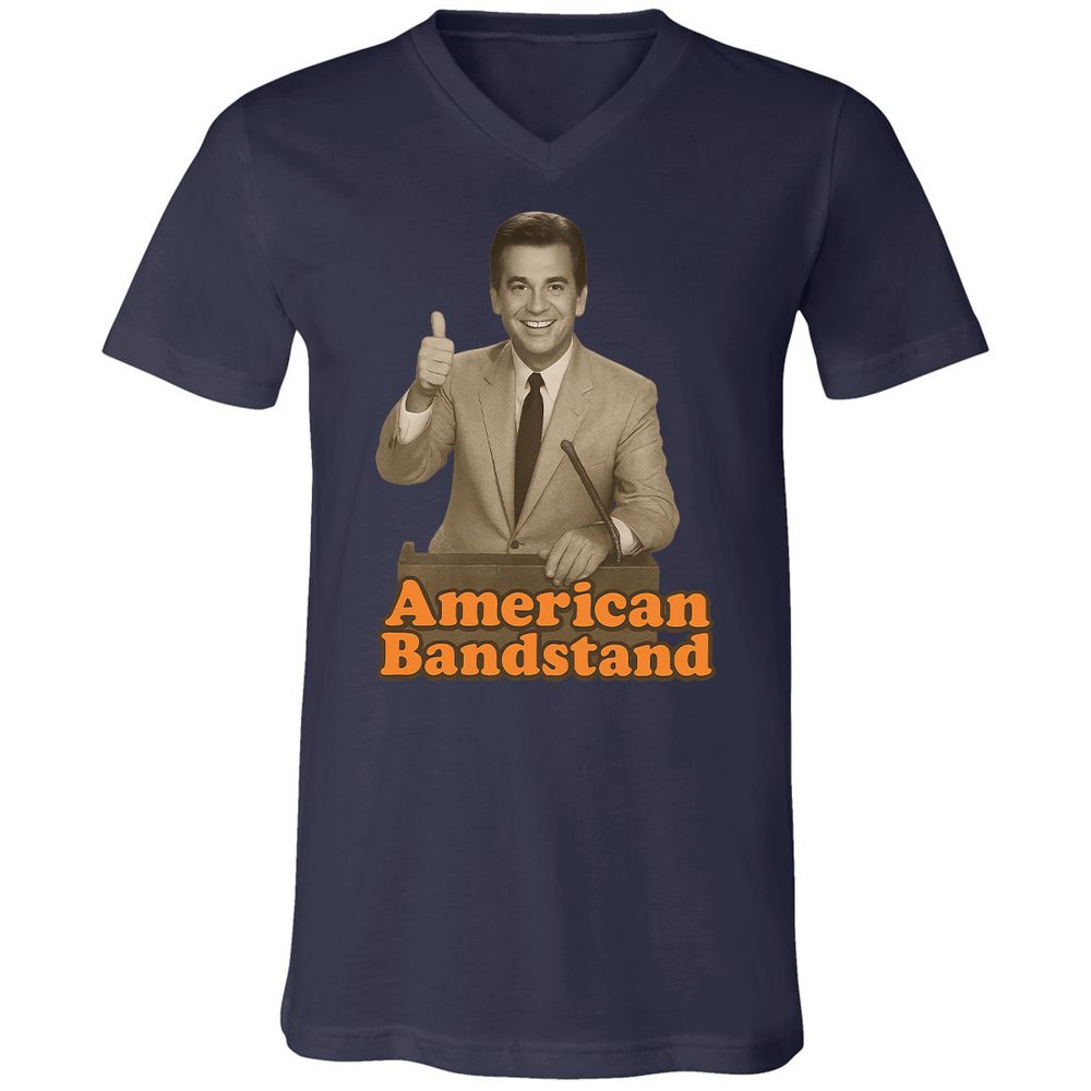 Unisex V-Neck T-Shirt - U7TULV74 - Navy - 2