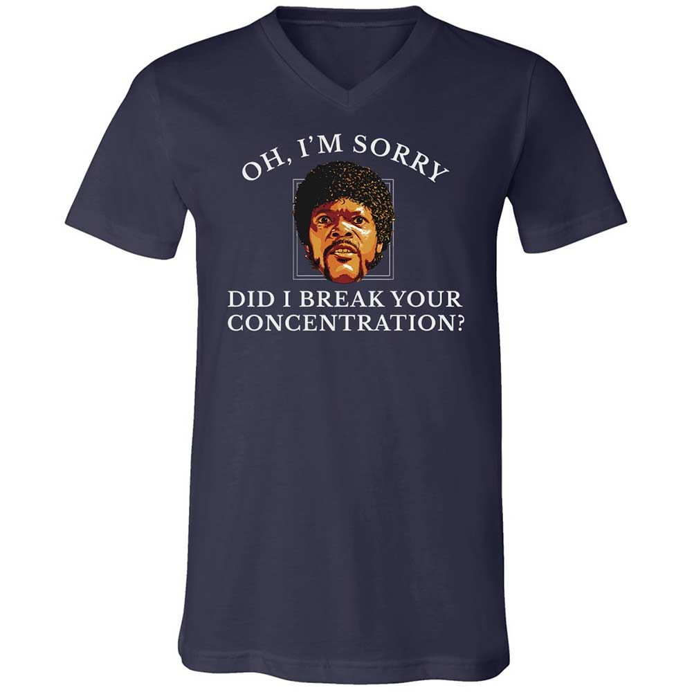 Unisex V-Neck T-Shirt - HFYCRKTJ - Navy - 2