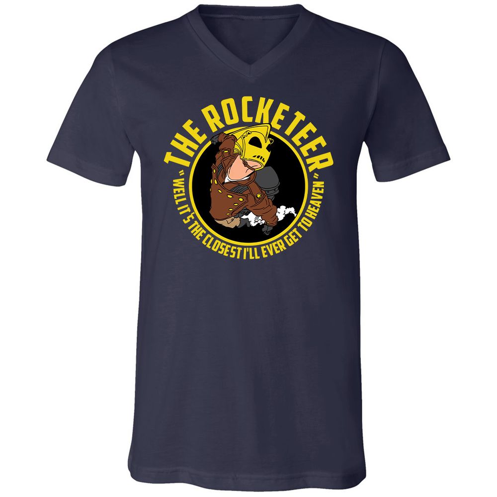 Unisex V-Neck T-Shirt - BMMABNLX - Navy - 2