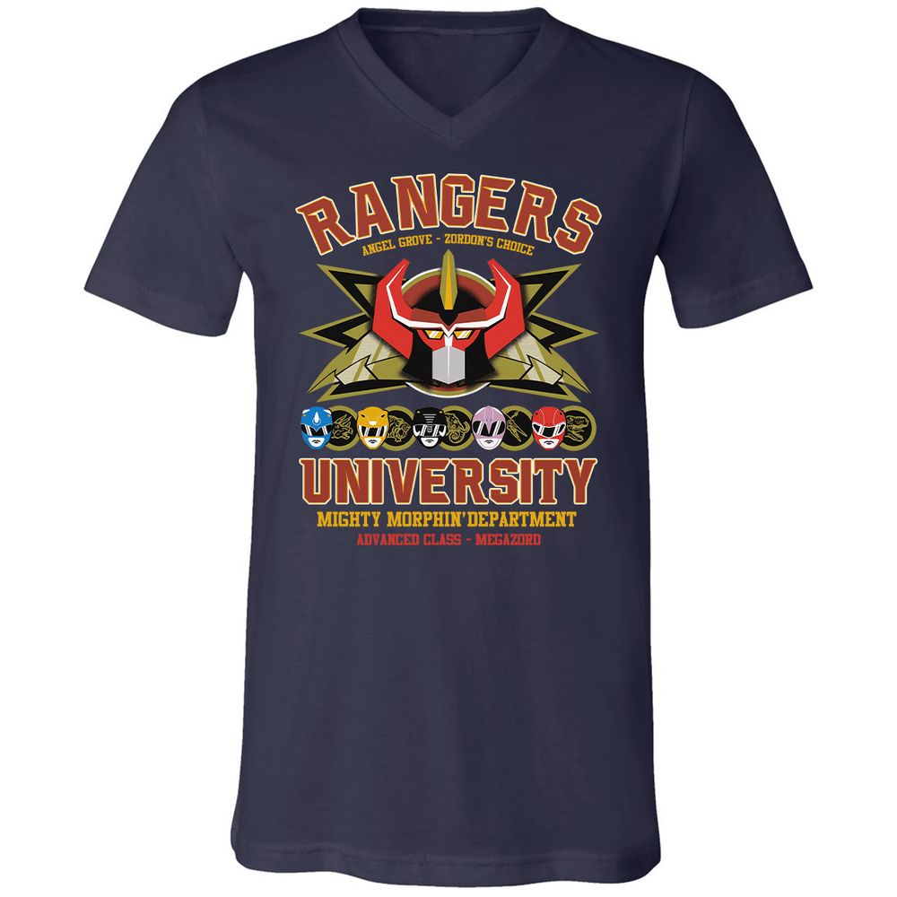 Unisex V-Neck T-Shirt - CX5RCLRG - Navy - 2