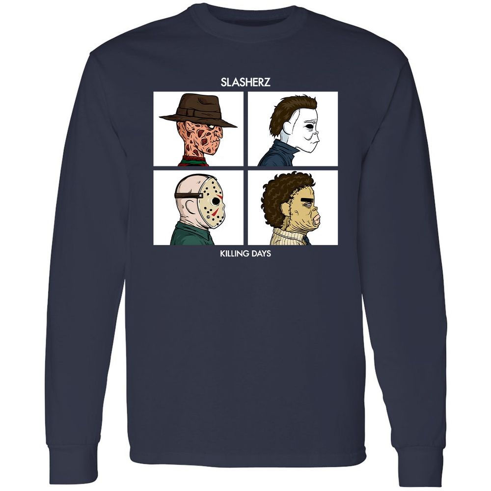 Long Sleeve T-Shirt - W7QWTZL2 - Navy - 2