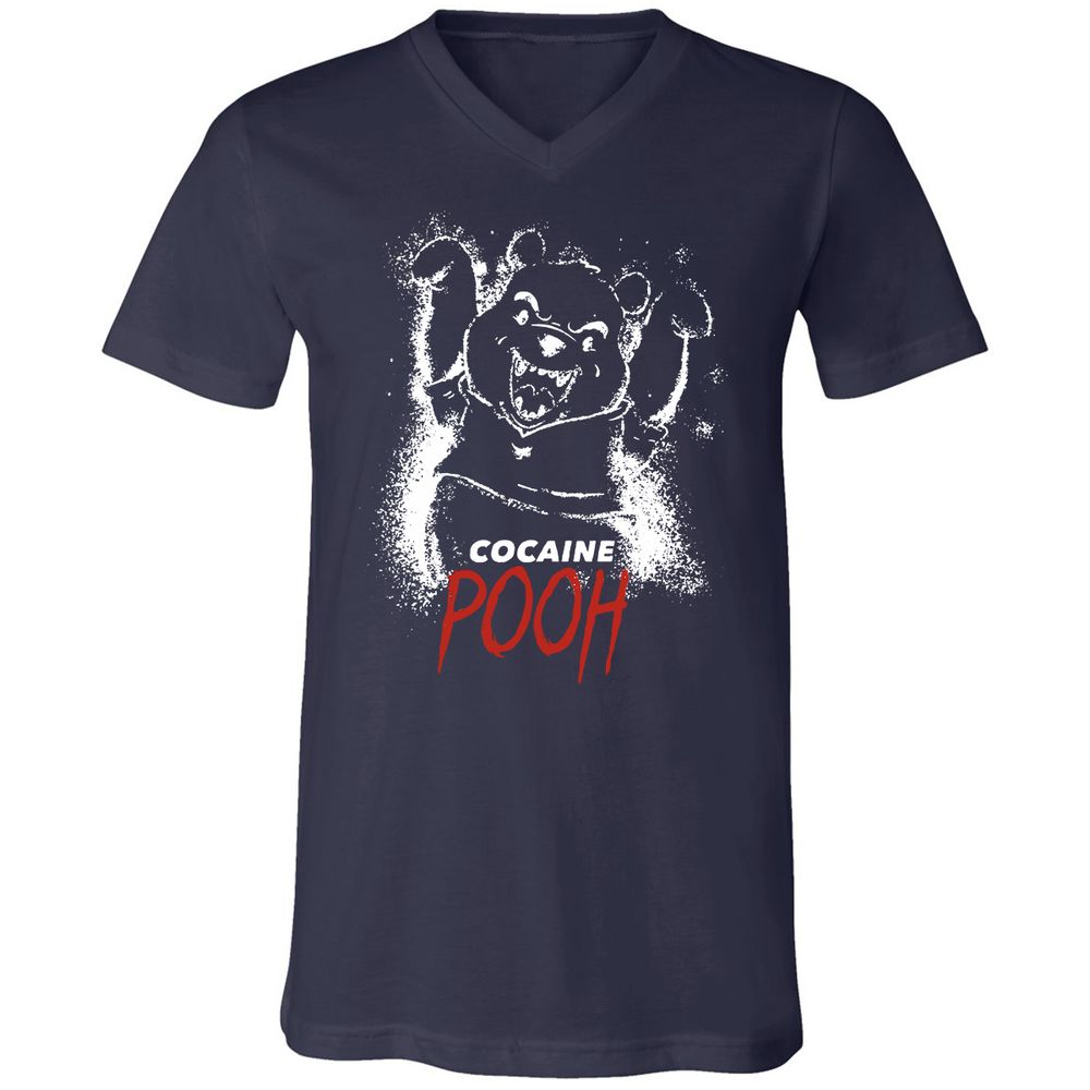 Unisex V-Neck T-Shirt - TD6LDJ6X - Navy - 2