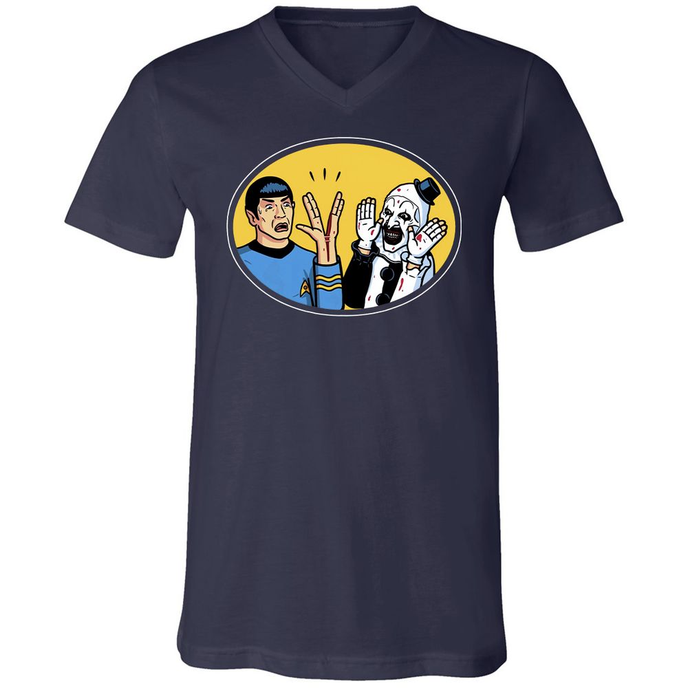 Unisex V-Neck T-Shirt - MRHD17H4 - Navy - 2