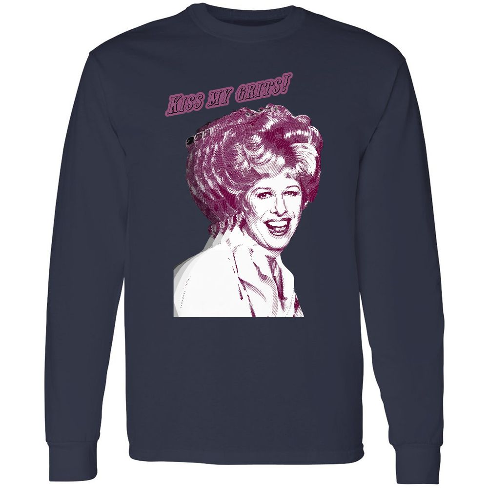 Long Sleeve T-Shirt - 84K5HDWF - Navy - 2