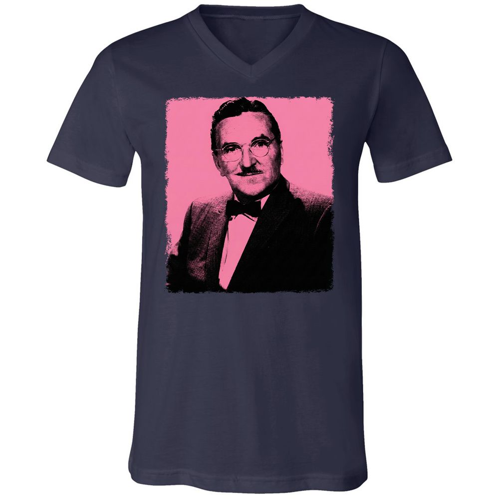 Unisex V-Neck T-Shirt - GUVVTRJ3 - Navy - 2