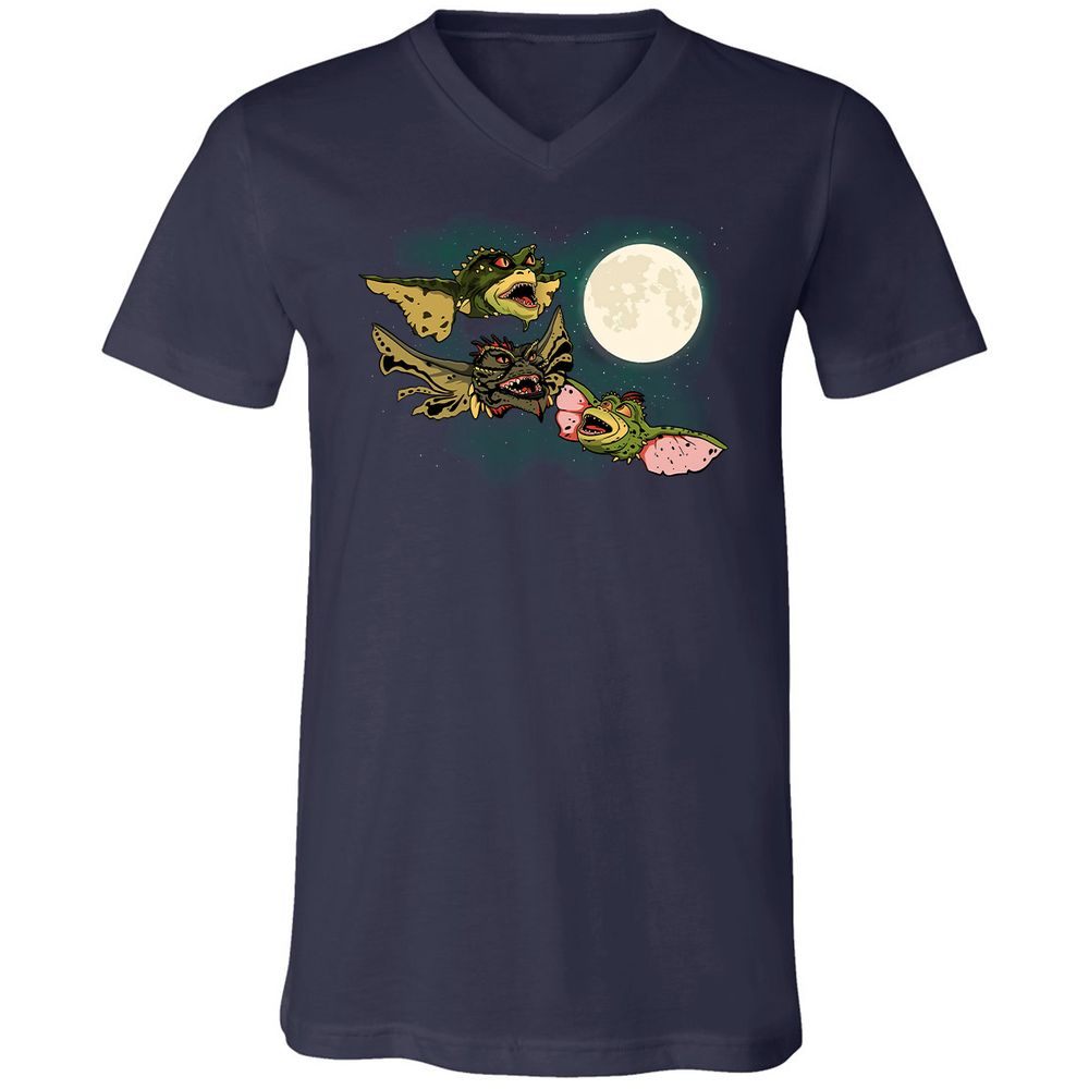 Unisex V-Neck T-Shirt - UTD67MMX - Navy - 2