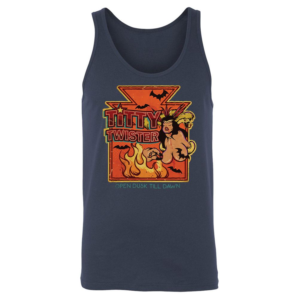 Unisex Jersey Tank - ZNUPU886 - Navy - 2