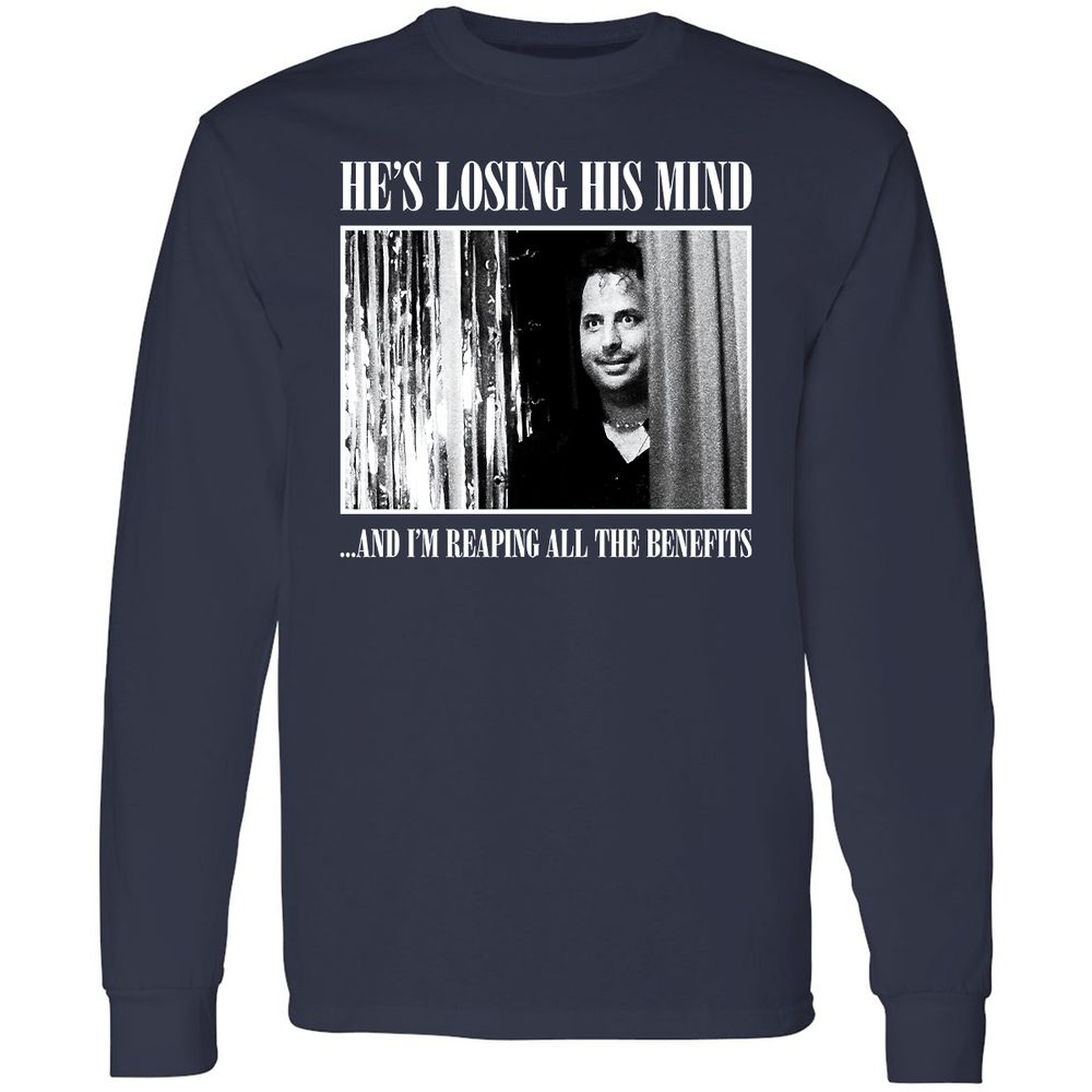 Long Sleeve T-Shirt - WU2B7Z8L - Navy - 2