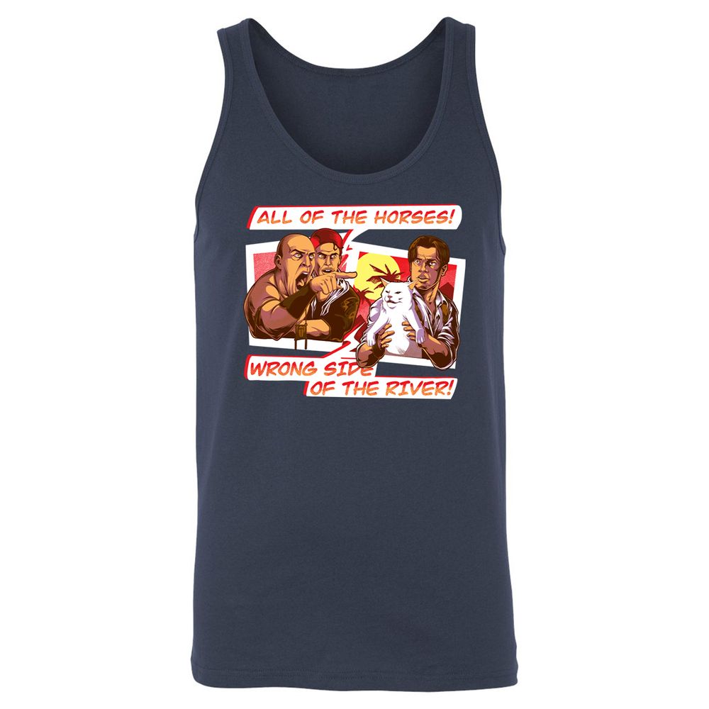 Unisex Jersey Tank - XE1WA5NQ - Navy - 2