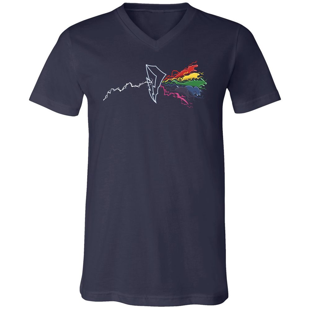 Unisex V-Neck T-Shirt - EM1HK1K8 - Navy - 2