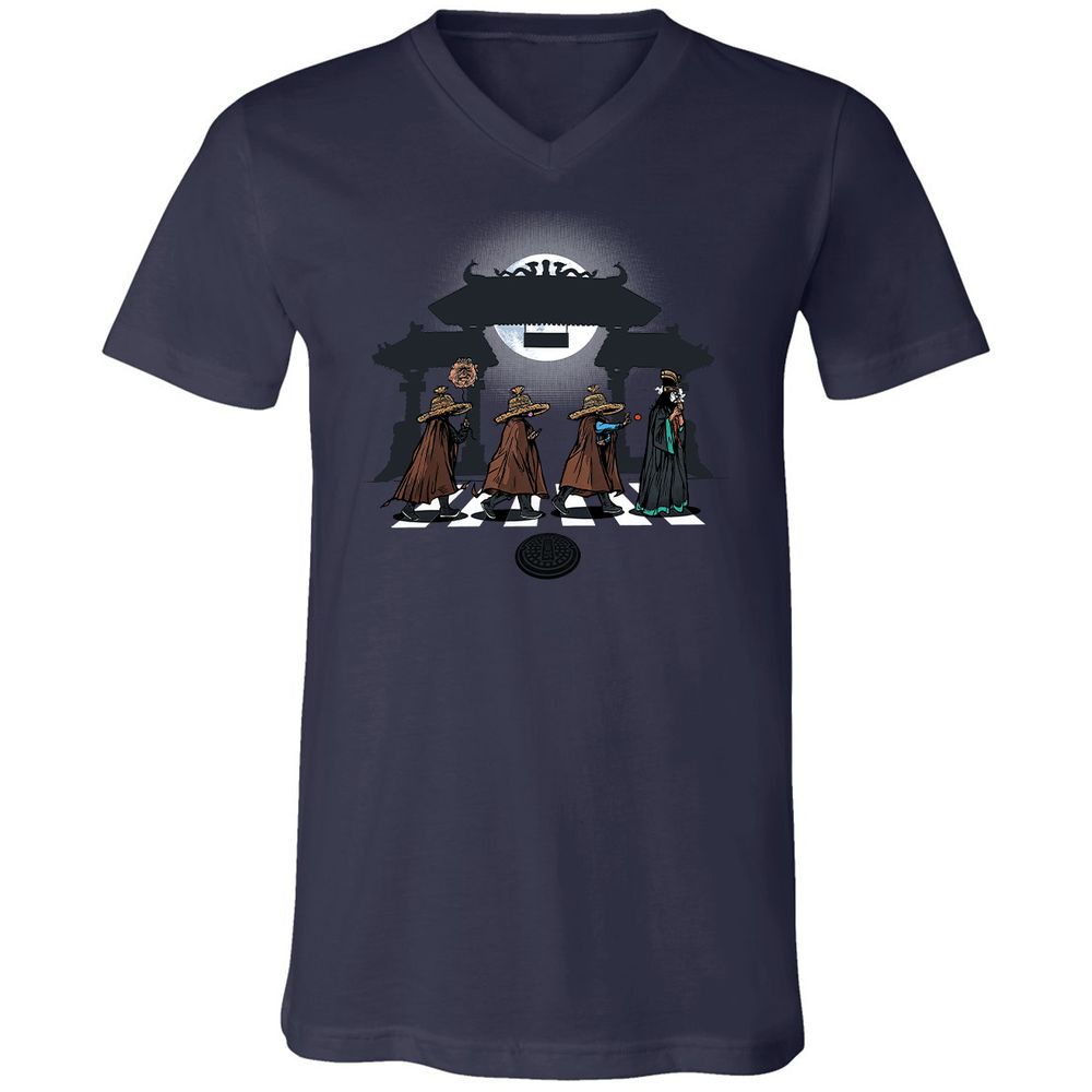 Unisex V-Neck T-Shirt - 912LZTRD - Navy - 2