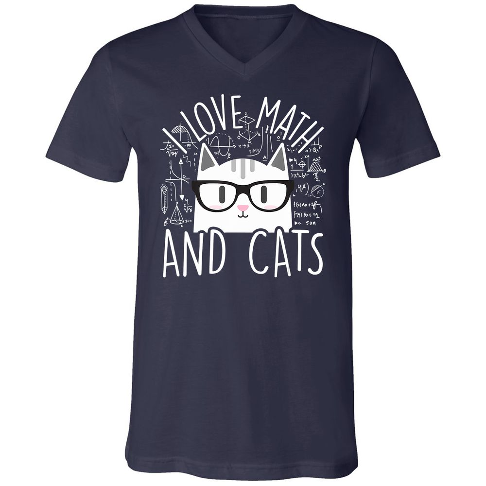 Unisex V-Neck T-Shirt - U1RZVATY - Navy - 2