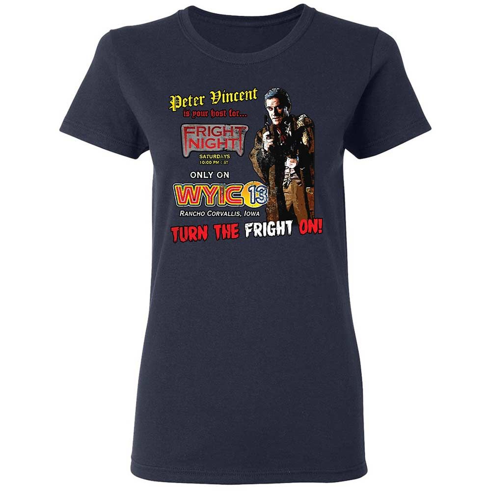 Peter Vincent Fright horror night cult - Navy - 2