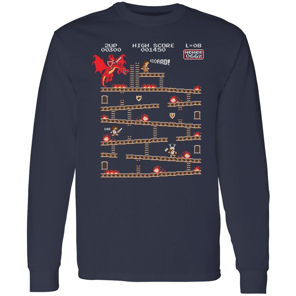 Long Sleeve T-Shirt - 3UL1MVSC - Navy - 2