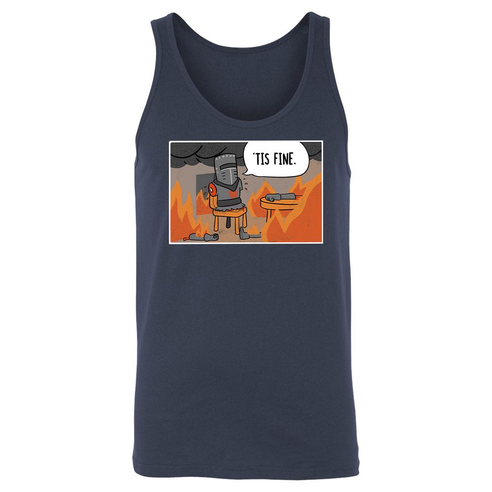 Unisex Jersey Tank - XH4UTK92 - Navy - 2