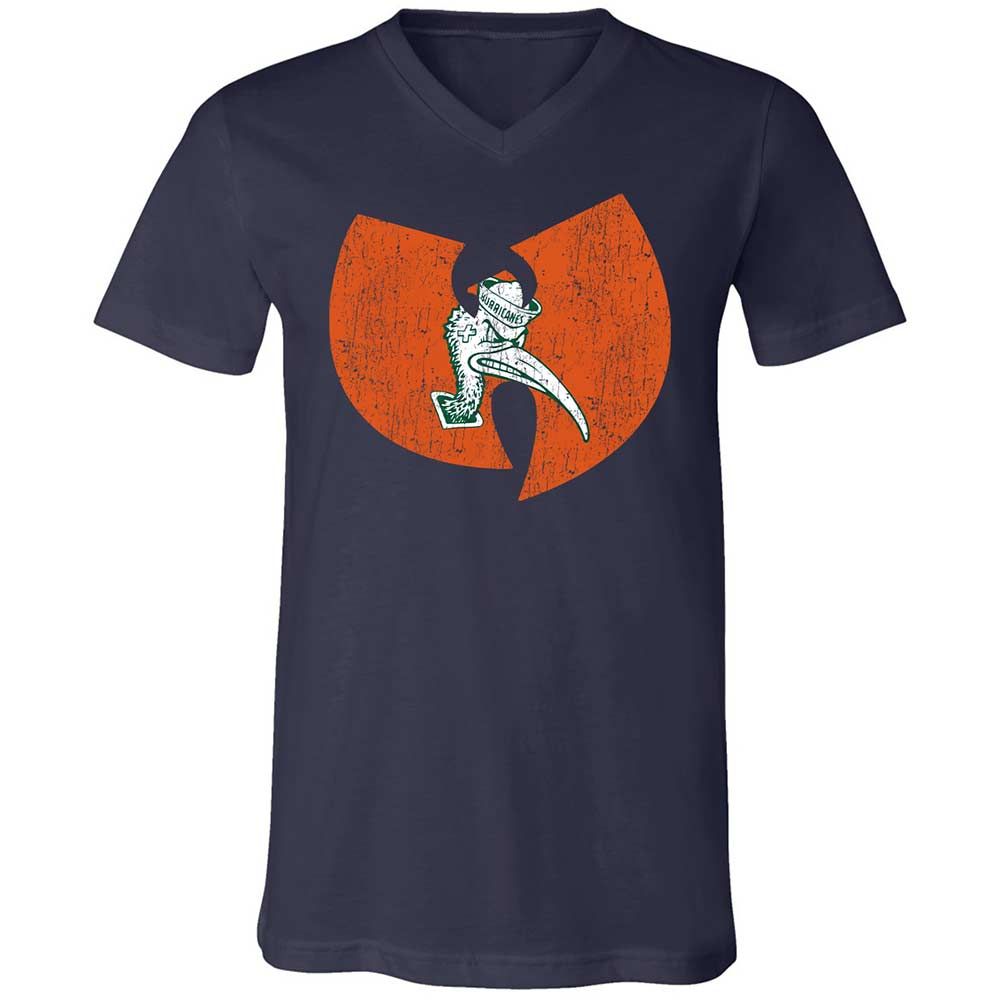 Unisex V-Neck T-Shirt - 664ZFFS9 - Navy - 2