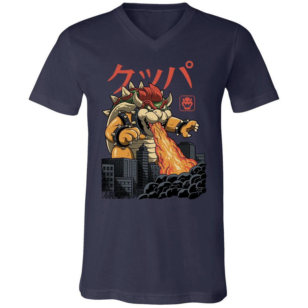 Unisex V-Neck T-Shirt - 42948HVS - Navy - 2