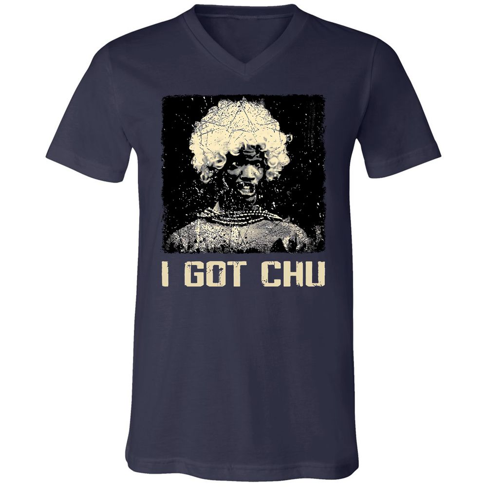 Unisex V-Neck T-Shirt - ZEMCYDUK - Navy - 2
