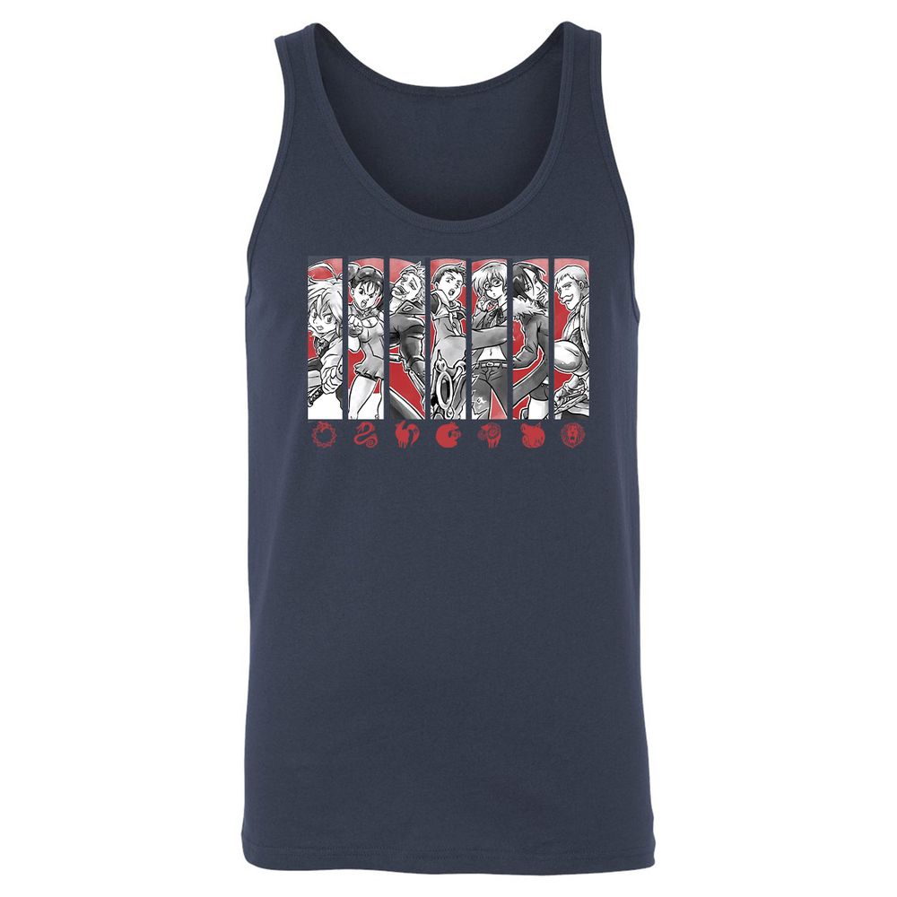Unisex Jersey Tank - B7HT5QTJ - Navy - 2