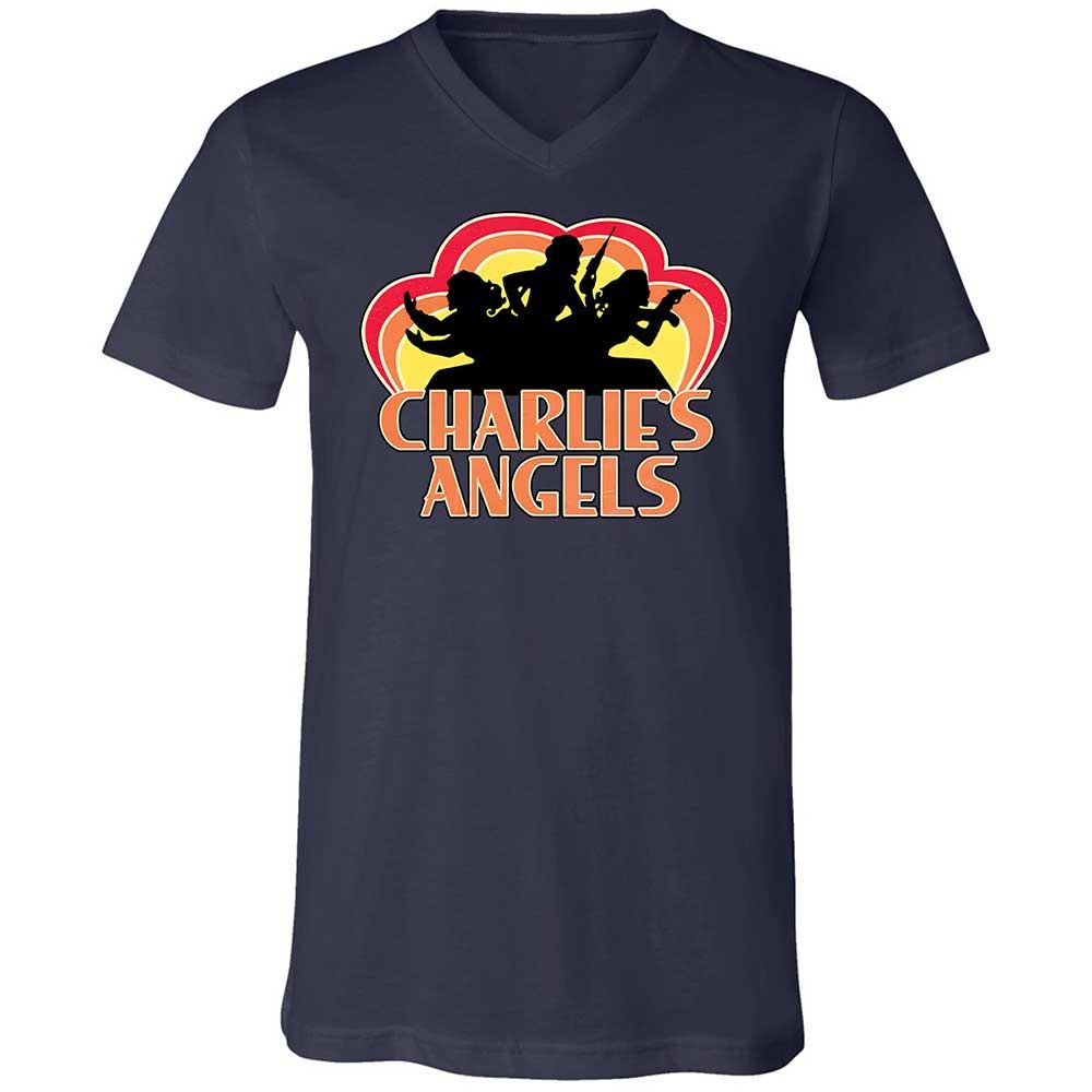 Unisex V-Neck T-Shirt - Z4CVRML5 - Navy - 2