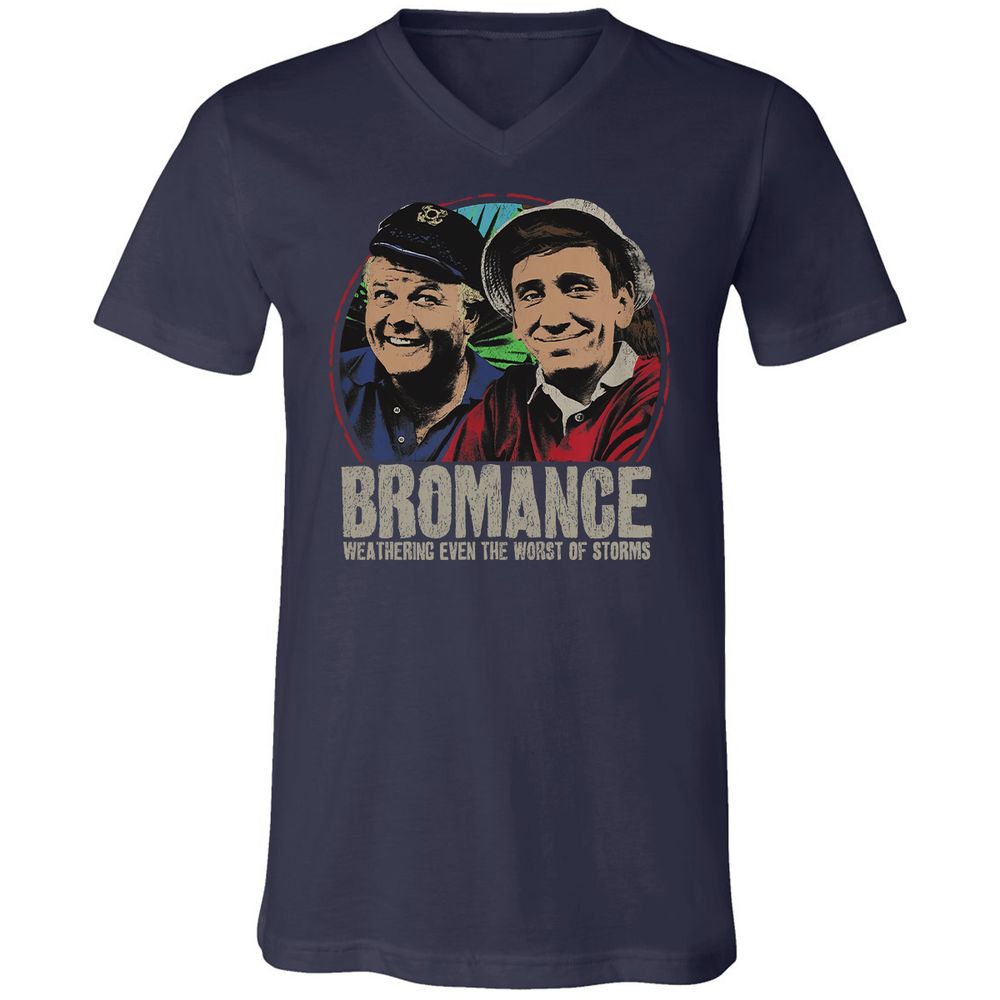Unisex V-Neck T-Shirt - SJT34R4F - Navy - 2