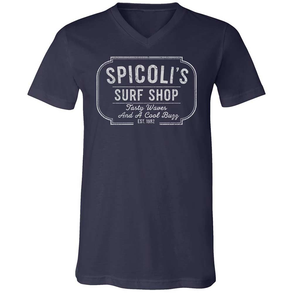 Unisex V-Neck T-Shirt - MDQA8RS1 - Navy - 2