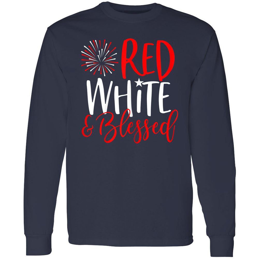 Long Sleeve T-Shirt - 7DW5P8FV - Navy - 2