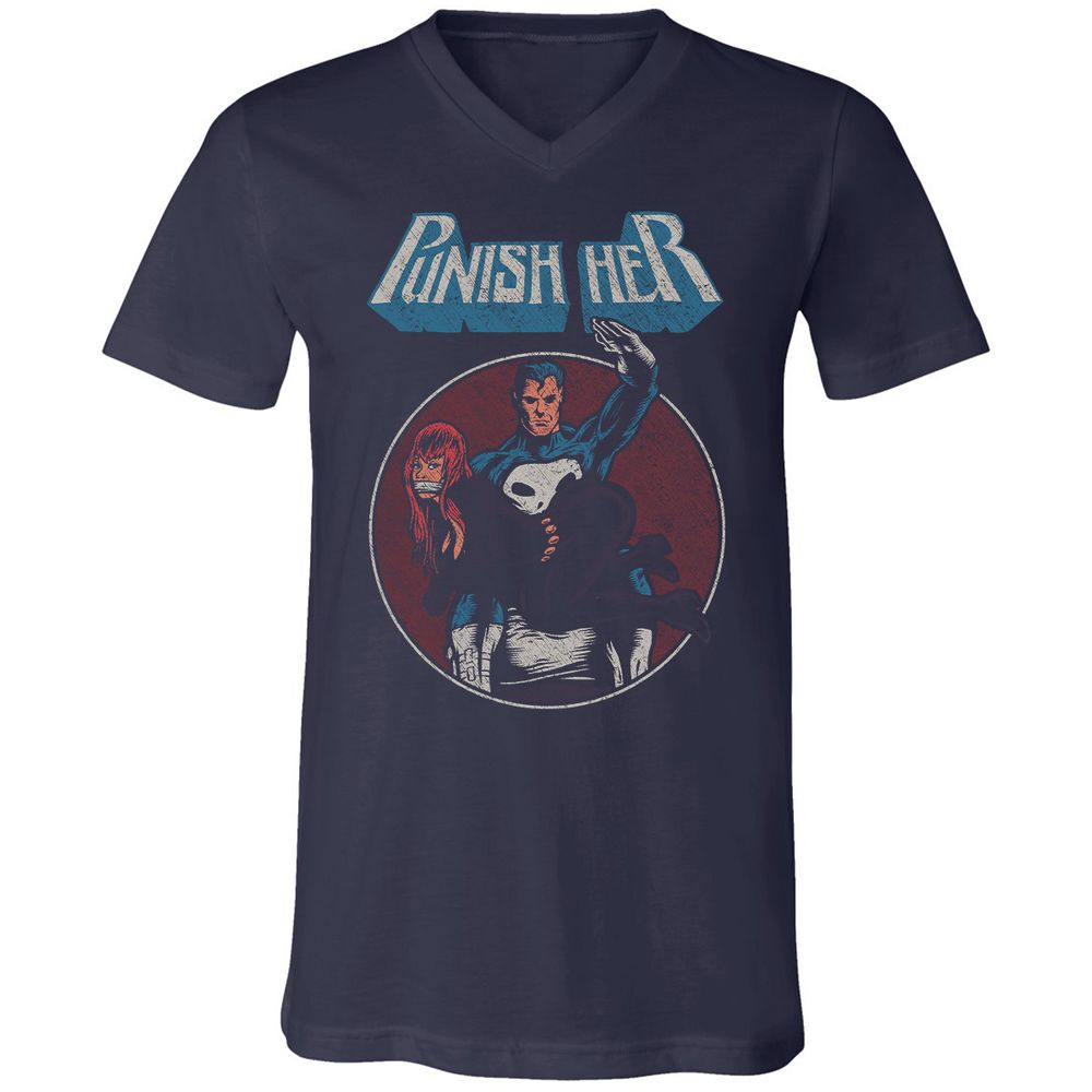 Unisex V-Neck T-Shirt - RTK27H64 - Navy - 2