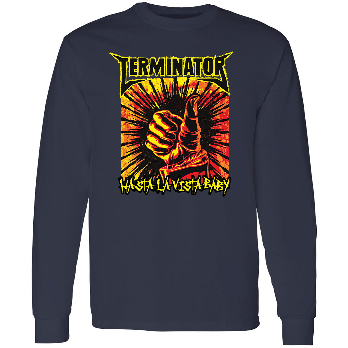 Long Sleeve T-Shirt - N4LPKCVM - Navy - 2