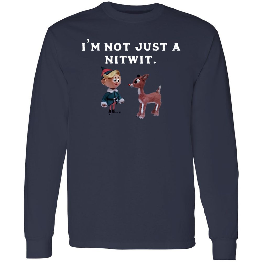 Long Sleeve T-Shirt - C7Q1RBLQ - Navy - 2