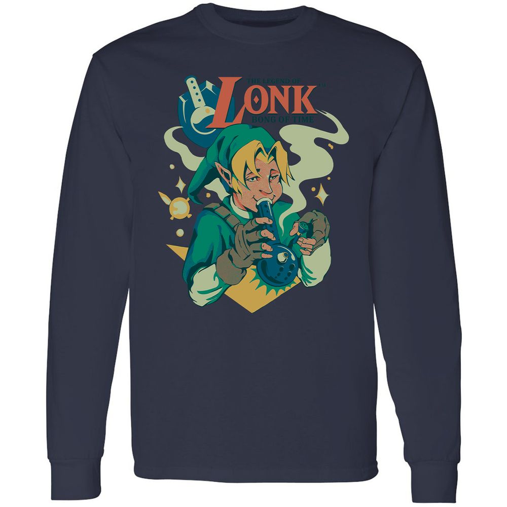 Long Sleeve T-Shirt - UGBB5T64 - Navy - 2