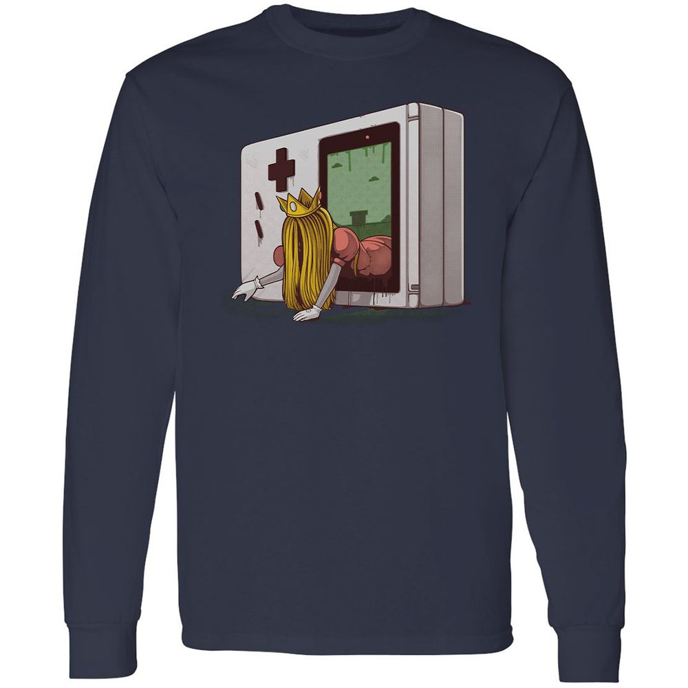 Long Sleeve T-Shirt - VD3BWJD1 - Navy - 2