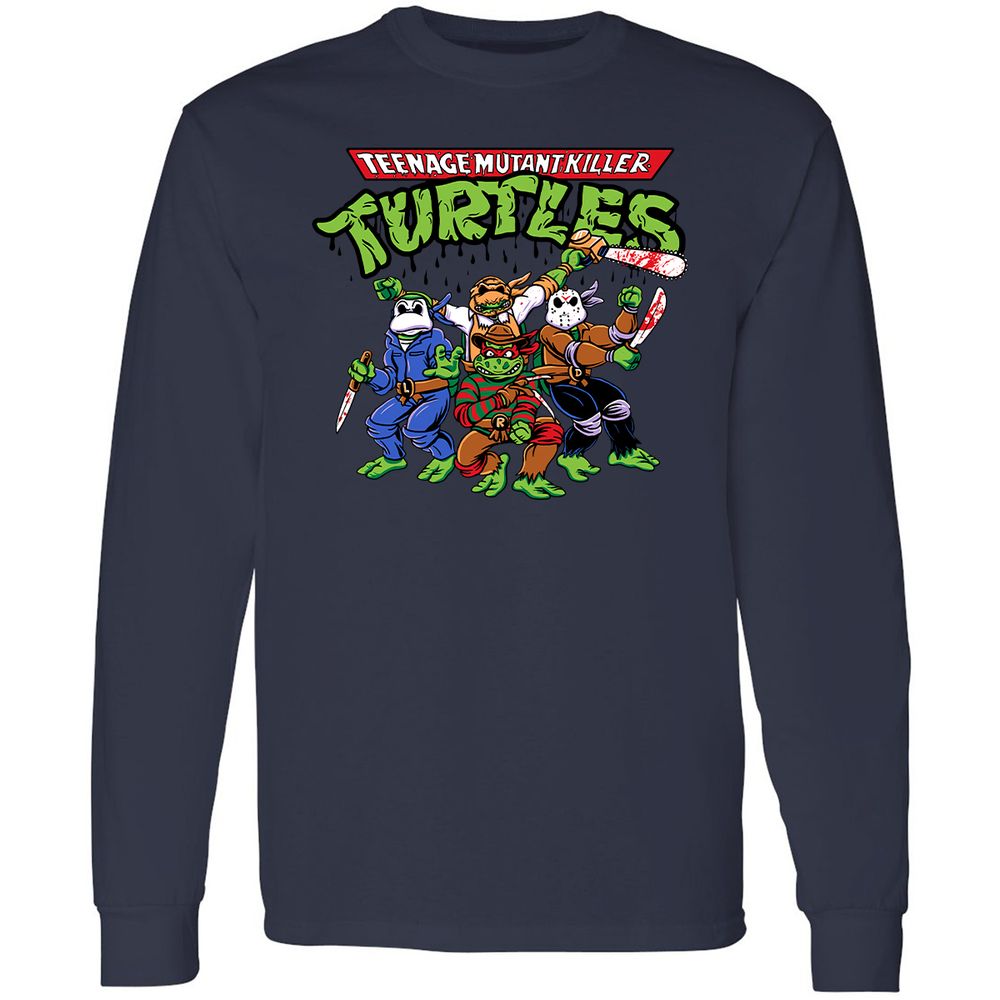 Long Sleeve T-Shirt - Y2Q8ZE8C - Navy - 2