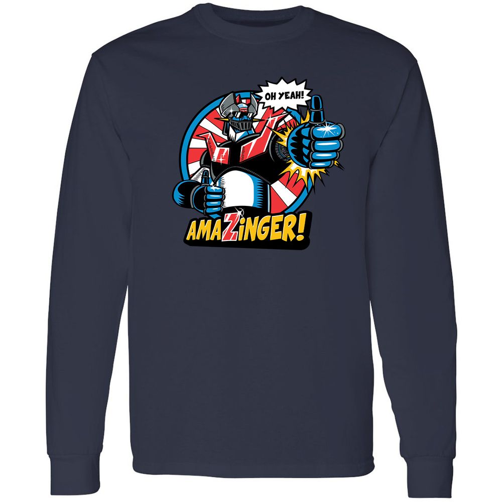 Long Sleeve T-Shirt - W491FDYK - Navy - 2