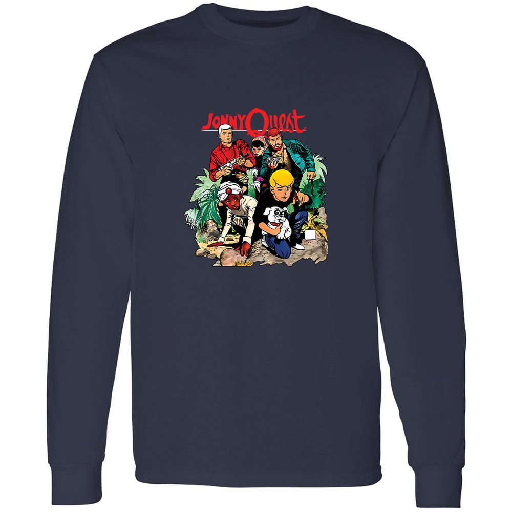 Long Sleeve T-Shirt - 7EQVG73D - Navy - 2