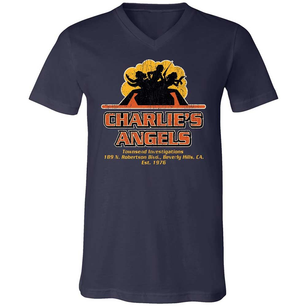 Unisex V-Neck T-Shirt - LRLC1GB7 - Navy - 2