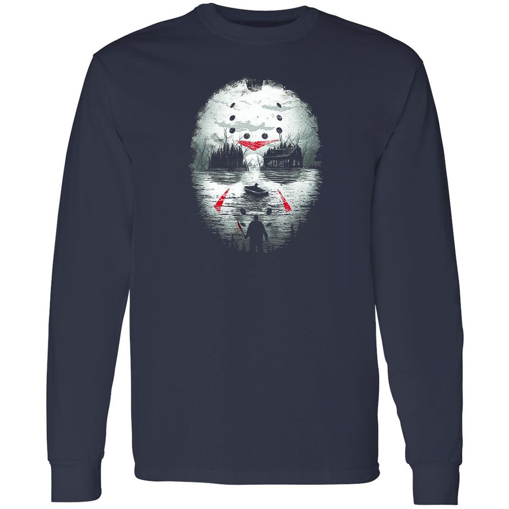 Long Sleeve T-Shirt - RK217JWG - Navy - 2