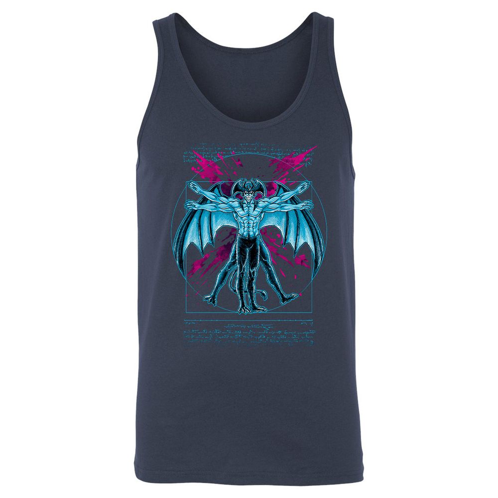 Unisex Jersey Tank - REDYWBQE - Navy - 2