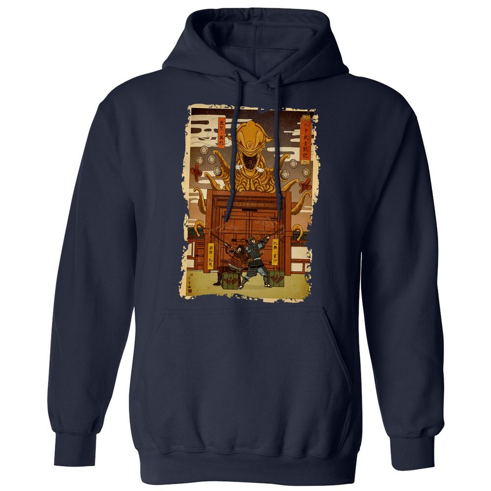 Classic Unisex Hoodie - H8DP4MQD - Navy - 2