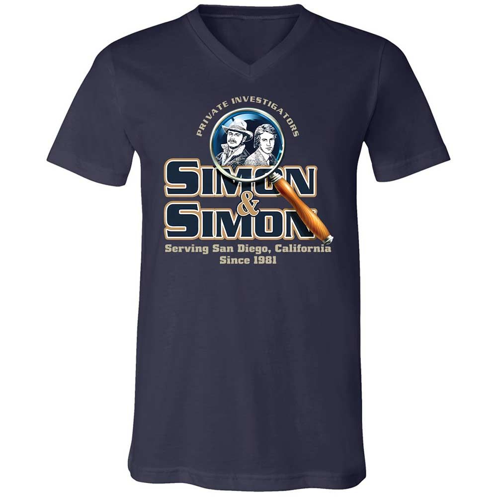 Unisex V-Neck T-Shirt - 8S9RMCVZ - Navy - 2