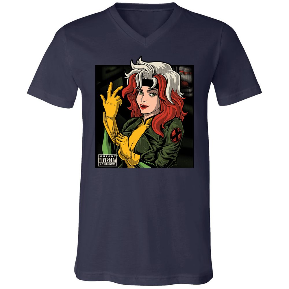 Unisex V-Neck T-Shirt - P4982FDN - Navy - 2