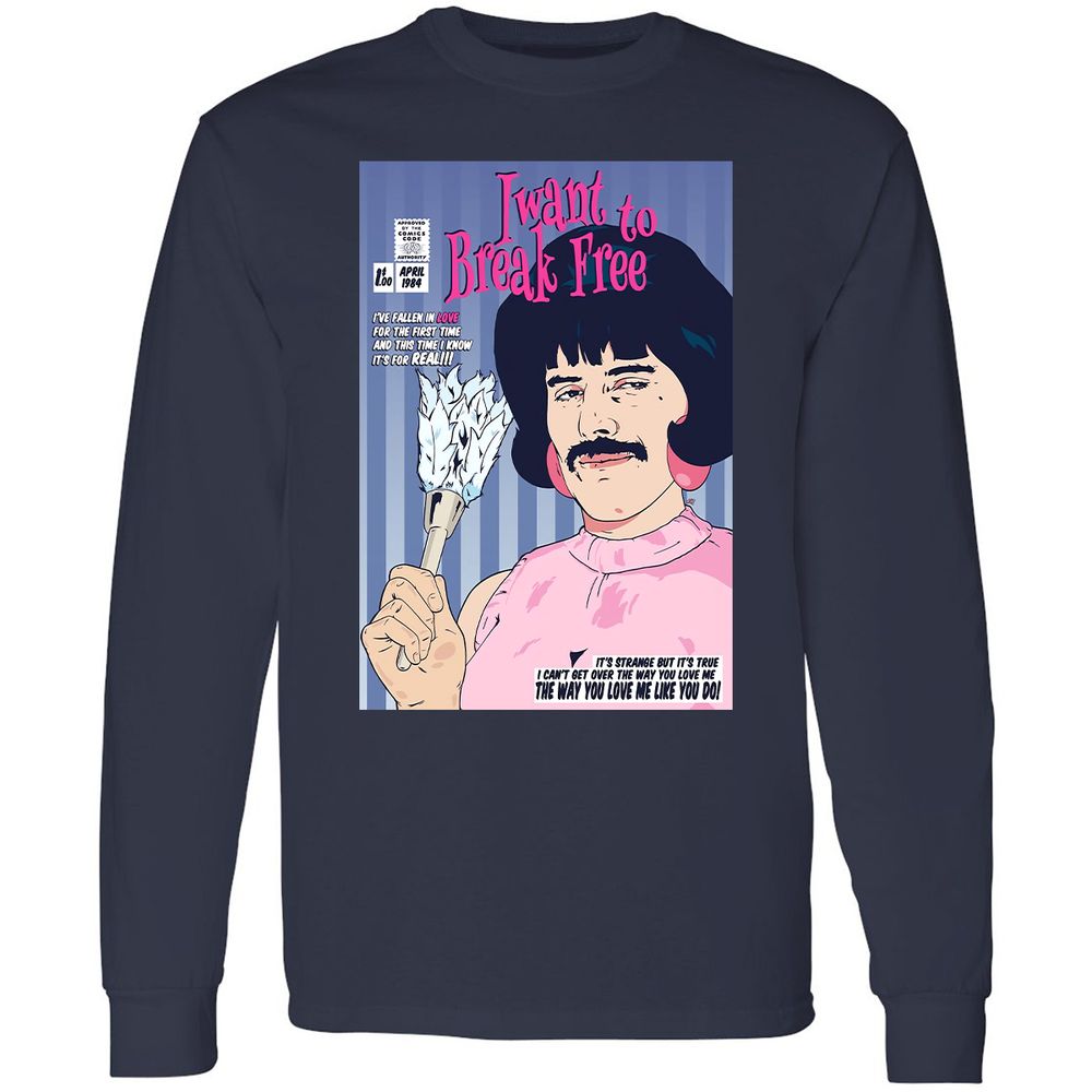 Long Sleeve T-Shirt - W4QMWAU3 - Navy - 2